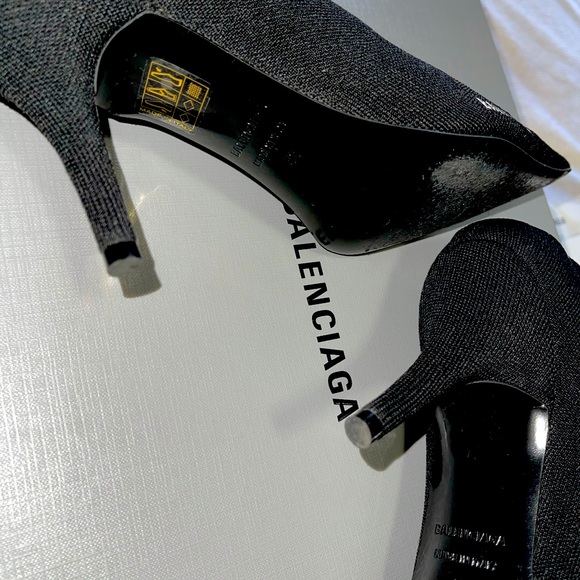 Balenciaga Knife Point Toe Sock Bootie - Picture 5 of 7